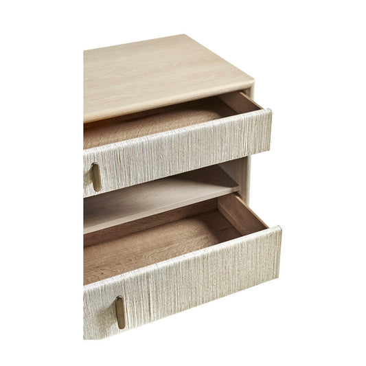 Water 2 - Drawer Solid Wood Nightstand