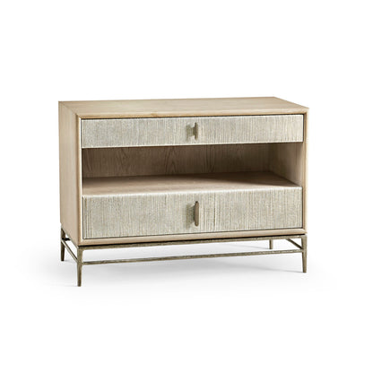 Water 2 - Drawer Solid Wood Nightstand