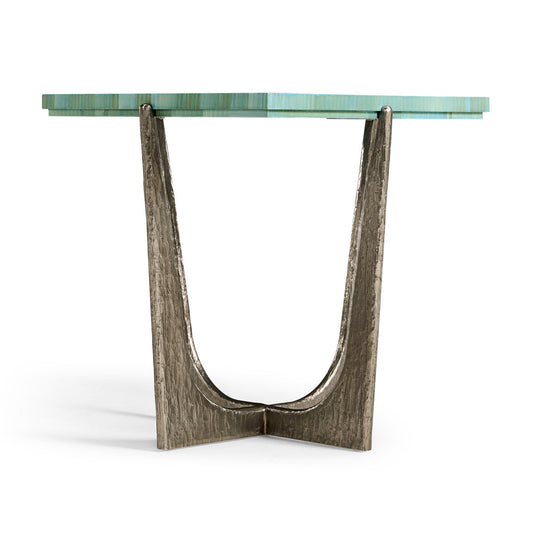 Water Seaglass Martini Table