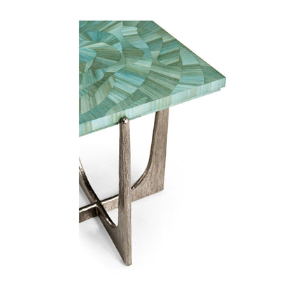 Water Seaglass Martini Table