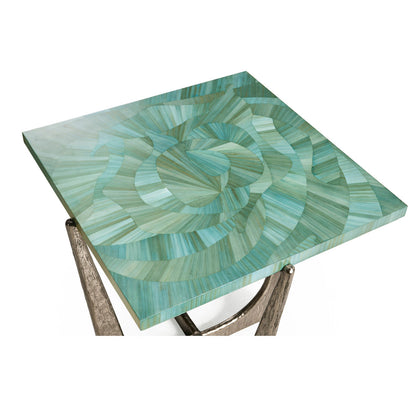 Water Seaglass Martini Table