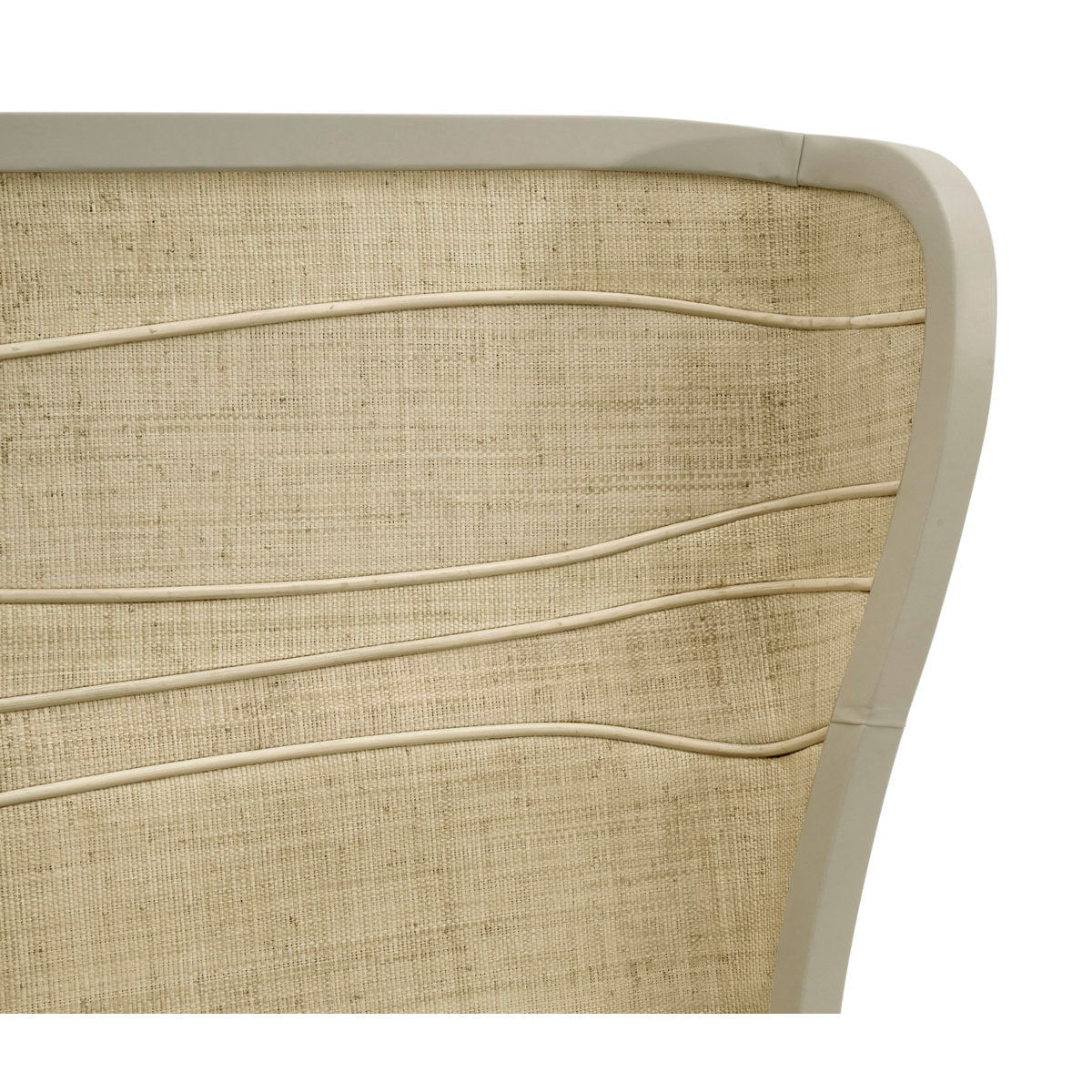 Water Upholstered King Wingback Bed