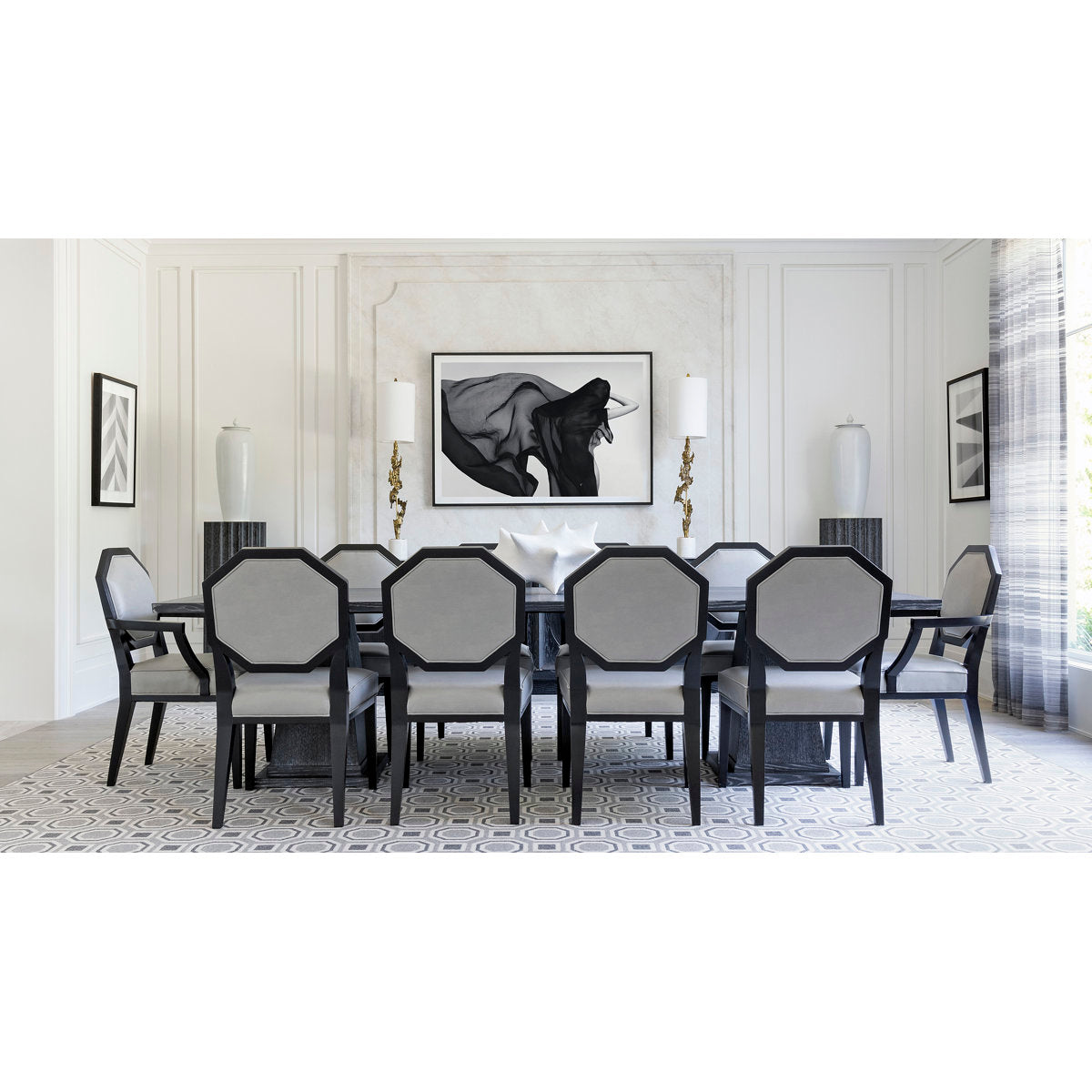 Wedge Solid Oak Dining Table