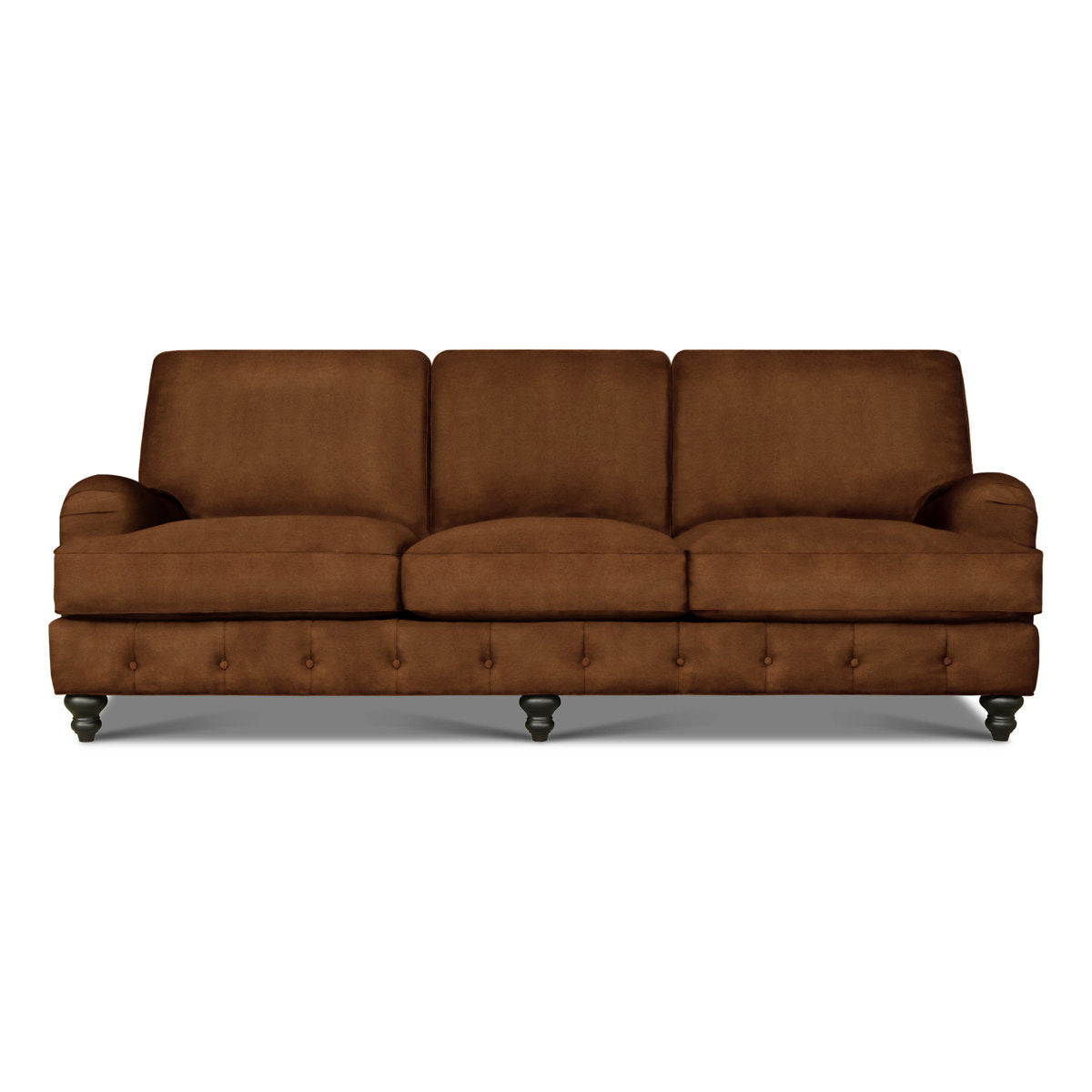 Eleanor Rigby Wembley 96 Genuine Leather Recessed Arm Sofa