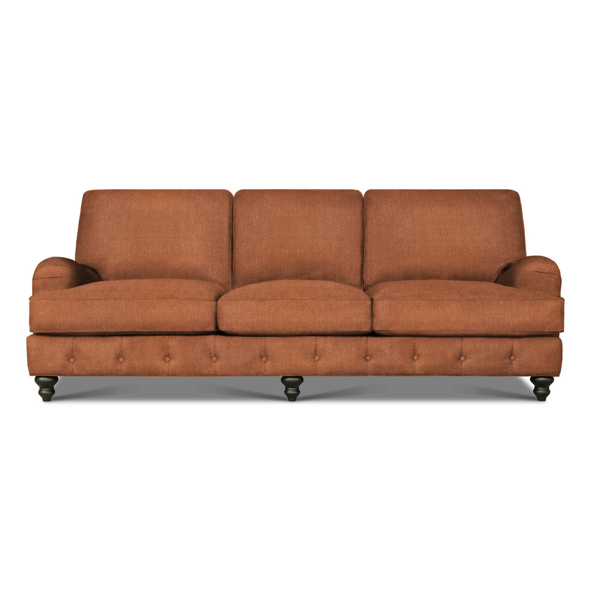 Eleanor Rigby Wembley 96 Genuine Leather Recessed Arm Sofa