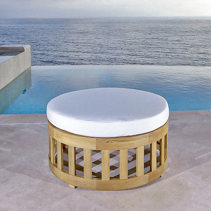 Westminster Teak Round Ottoman