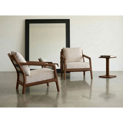 Whitney Lounge Chair with Wood Panel