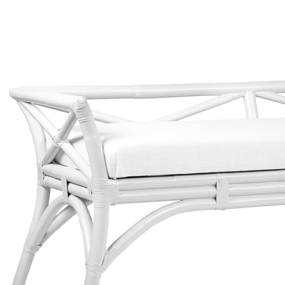 David Francis Furniture Wicker Bench