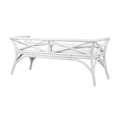 David Francis Furniture Wicker Bench