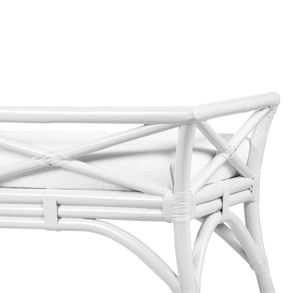 David Francis Furniture Wicker Bench
