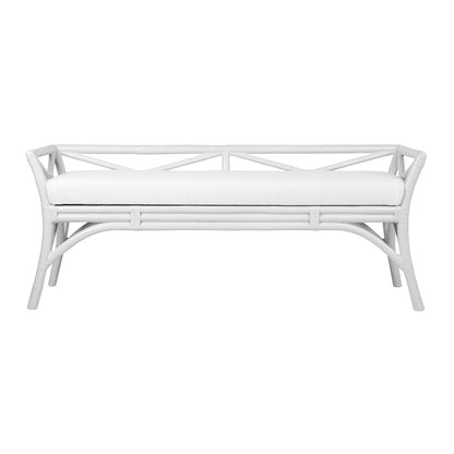 David Francis Furniture Wicker Bench