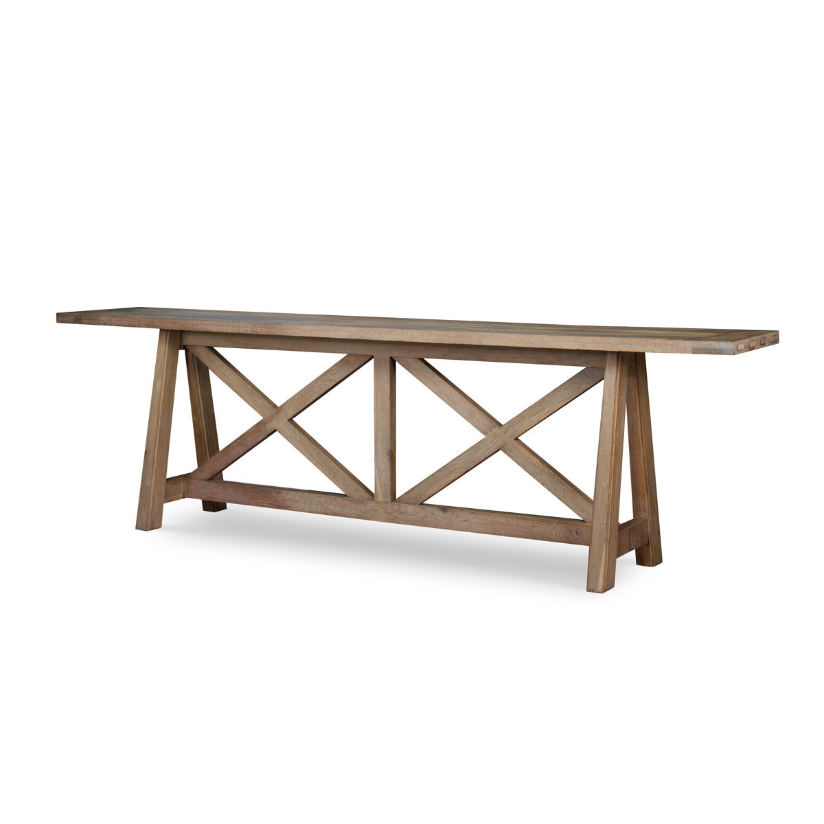Wilkes 123'' W Solid Wood Console Table