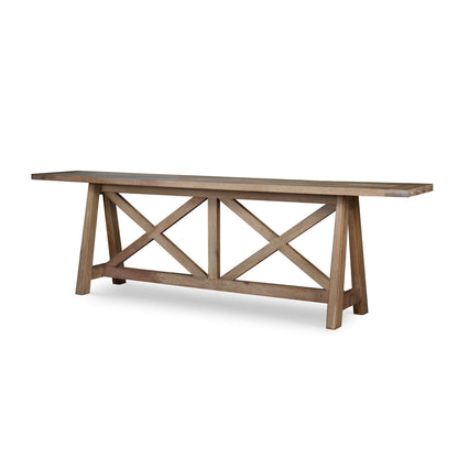 Wilkes 123'' W Solid Wood Console Table