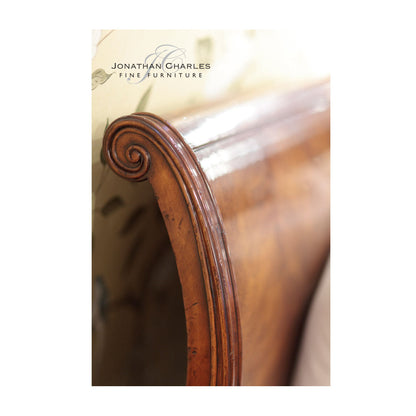 Windsor Solid Wood Sleigh Platform Bed
