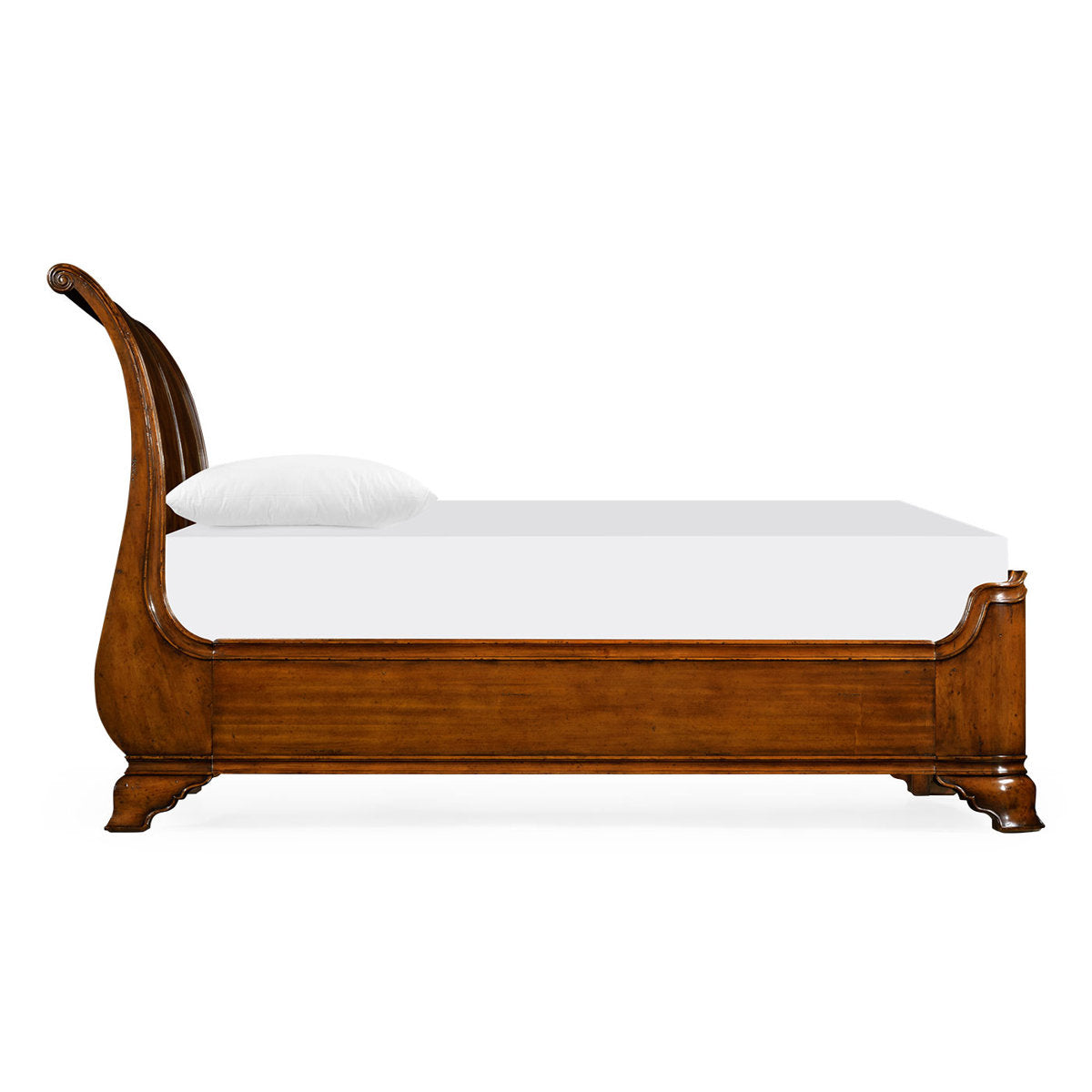 Windsor Solid Wood Sleigh Platform Bed