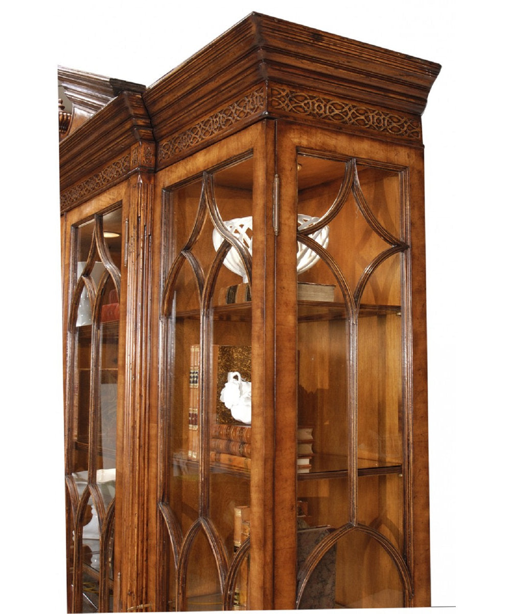 Windsor Solid Wood Lighted Curio Cabinet