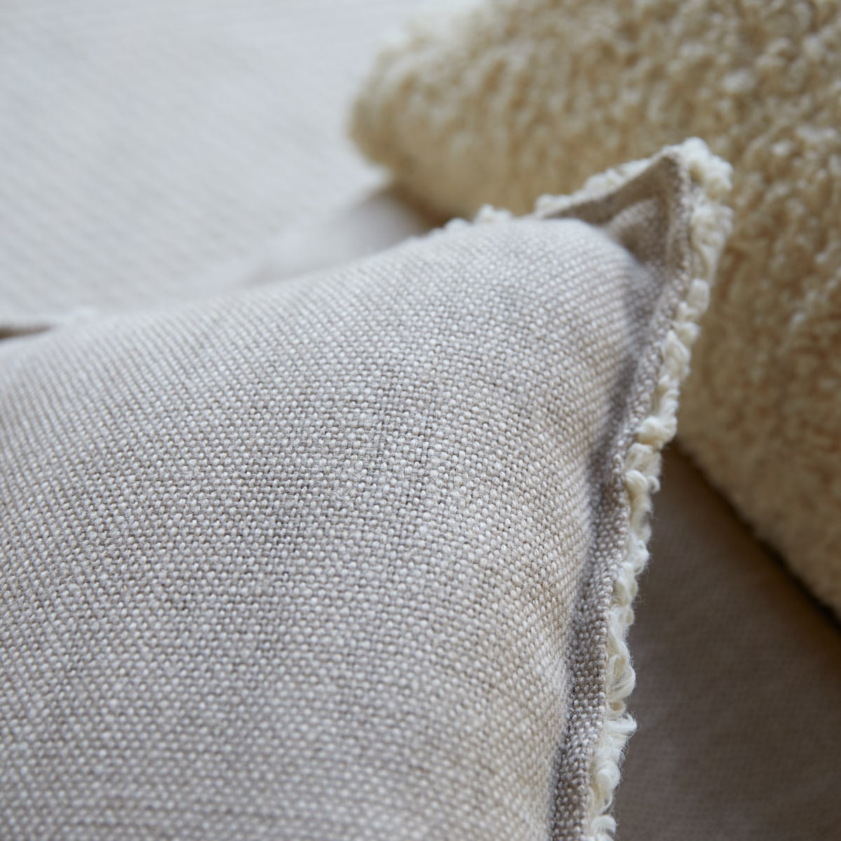 Tikamoon Woodnest Solid Oak And Linen Fabric Armchair