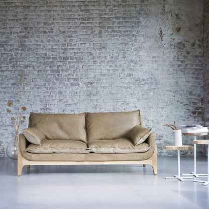 Tikamoon Woodnest Solid Oak And Leather Cheyenne