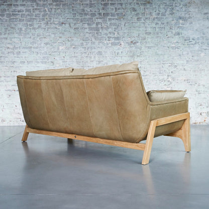 Tikamoon Woodnest Solid Oak And Leather Cheyenne