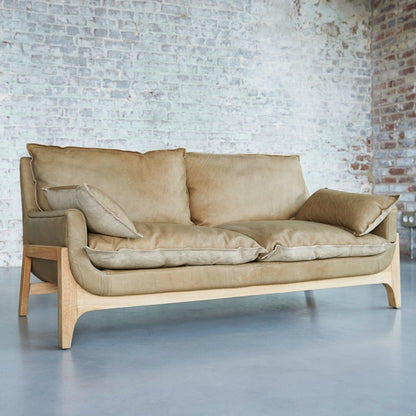 Tikamoon Woodnest Solid Oak And Leather Cheyenne