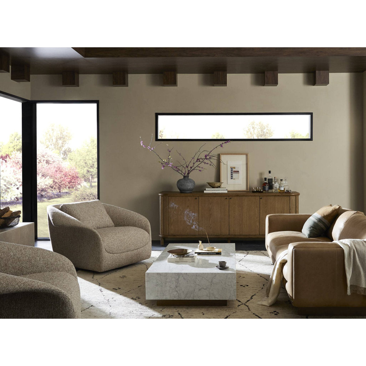 Four Hands Yann 96 Leather Sofa