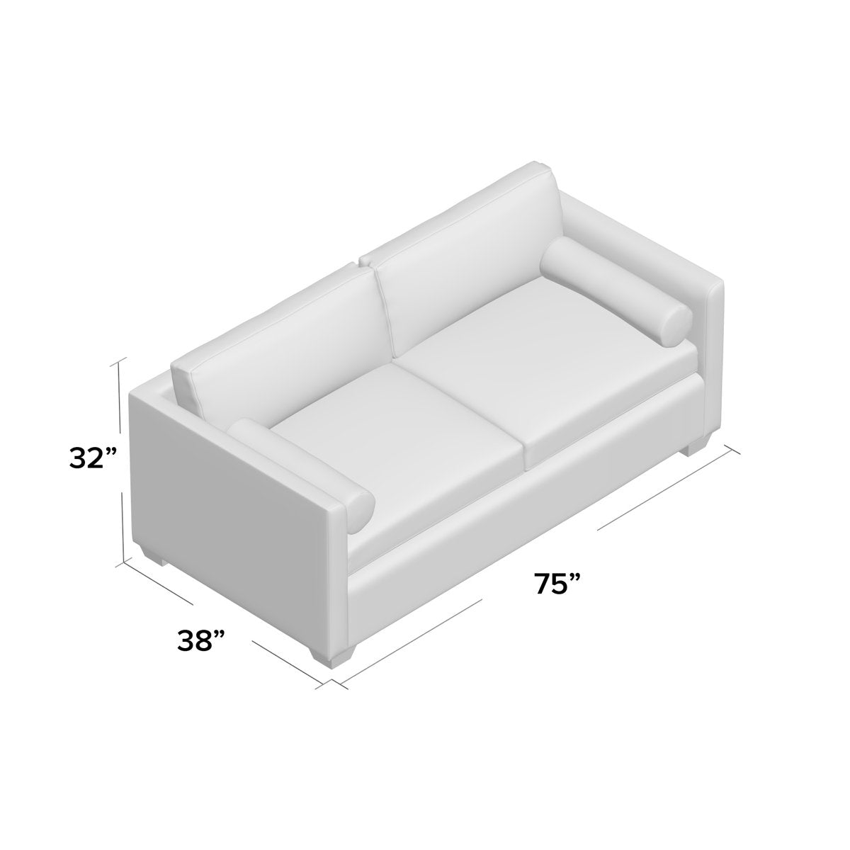 Duralee Yucca Valley 84 Square Arm Sofa