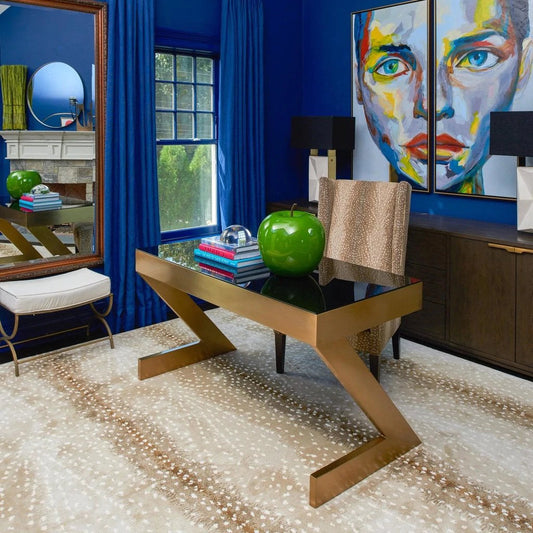 Lillian August Yves Glass Desk