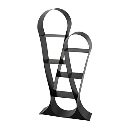 Noir Zaha Bookcase Black Metal