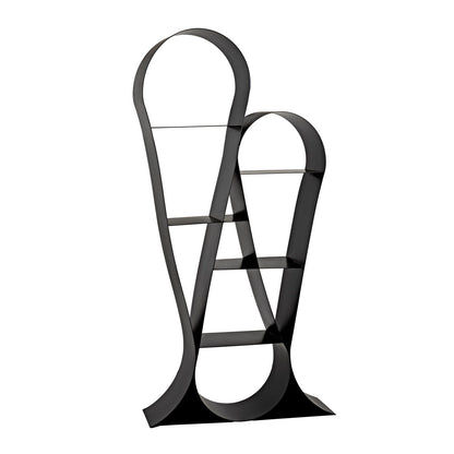 Noir Zaha Bookcase Black Metal
