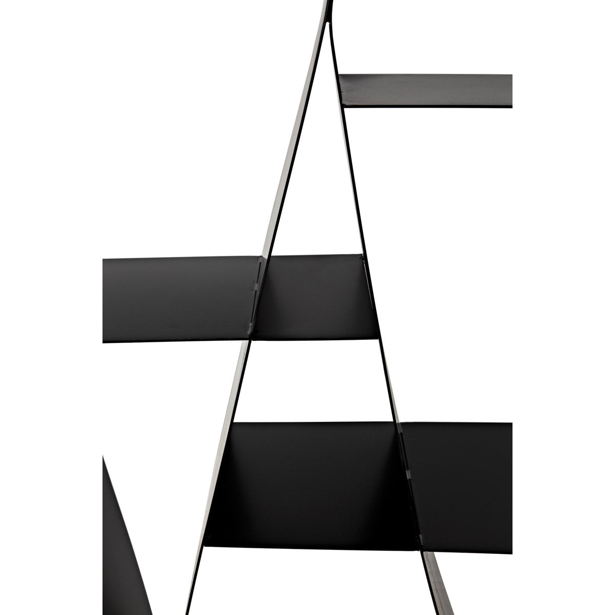 Noir Zaha Bookcase Black Metal