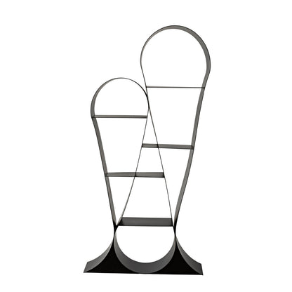 Noir Zaha Bookcase Black Metal
