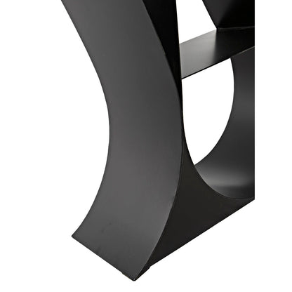 Noir Zaha Bookcase Black Metal
