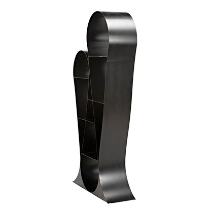 Noir Zaha Bookcase Black Metal