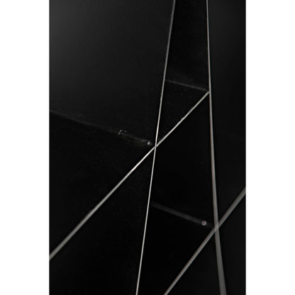 Noir Zaha Bookcase Black Metal