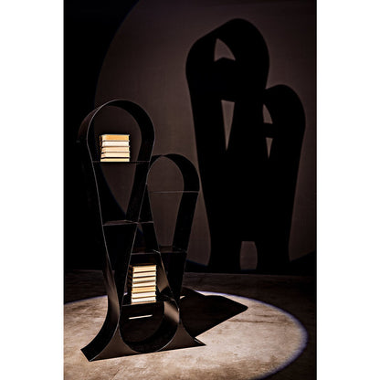 Noir Zaha Bookcase Black Metal