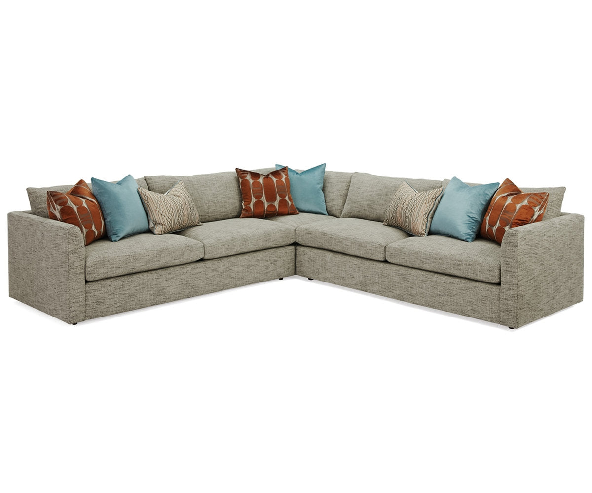 Massoud Furniture Zane Monsieur Charcoal Sofa