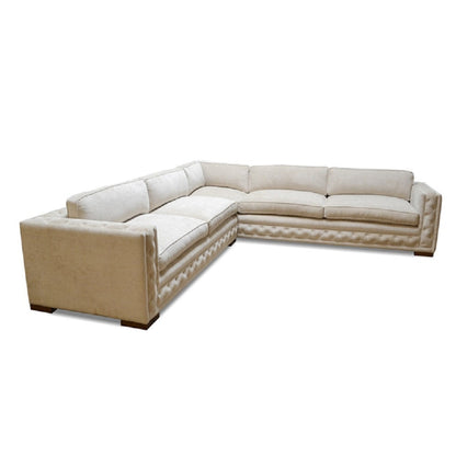 Haute House Home Dyno 130 Wide Chenille Symmetrical Corner Sectional