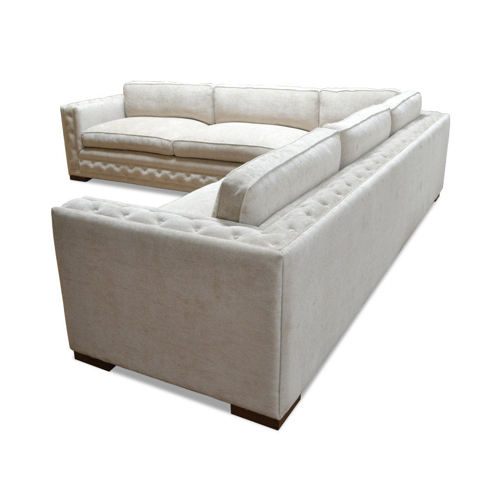 Haute House Home Dyno 130 Wide Chenille Symmetrical Corner Sectional