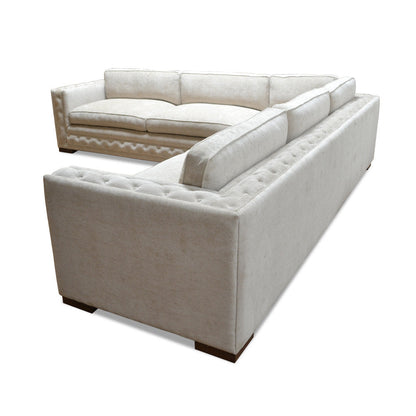 Haute House Home Dyno 130 Wide Chenille Symmetrical Corner Sectional