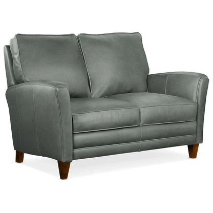 Bradington Young 63 Genuine Leather Flared Arm Loveseat