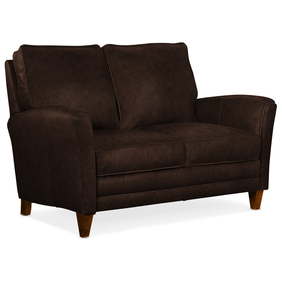Bradington Young 63 Genuine Leather Flared Arm Loveseat