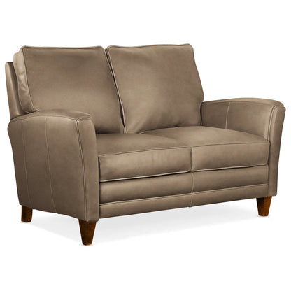 Bradington Young 63 Genuine Leather Flared Arm Loveseat