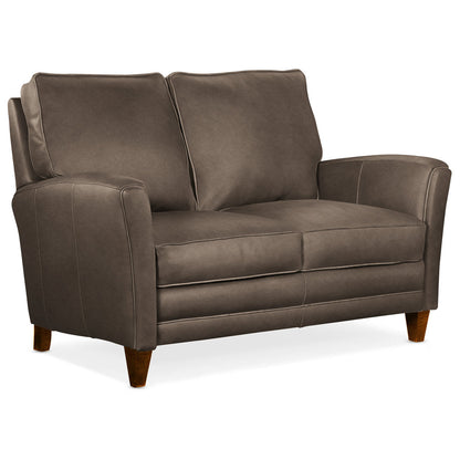 Bradington Young 63 Genuine Leather Flared Arm Loveseat
