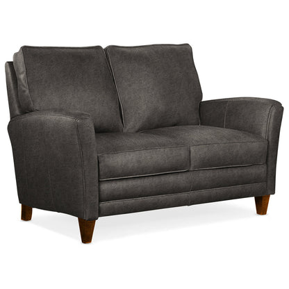 Bradington Young 63 Genuine Leather Flared Arm Loveseat