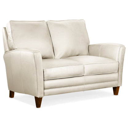 Bradington Young 63 Genuine Leather Flared Arm Loveseat