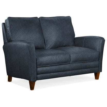 Bradington Young 63 Genuine Leather Flared Arm Loveseat