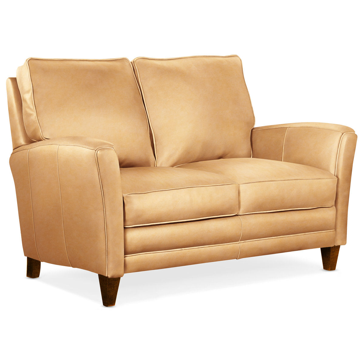 Bradington Young 63 Genuine Leather Flared Arm Loveseat