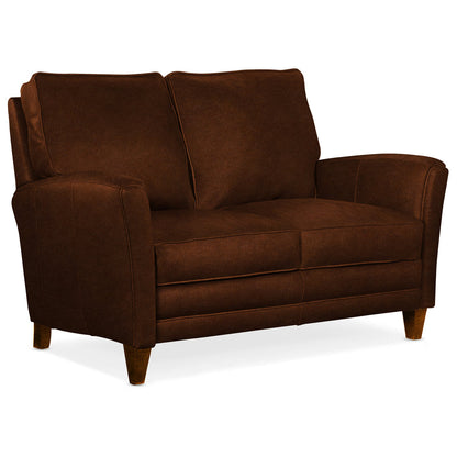 Bradington Young 63 Genuine Leather Flared Arm Loveseat
