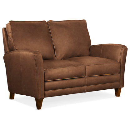 Bradington Young 63 Genuine Leather Flared Arm Loveseat
