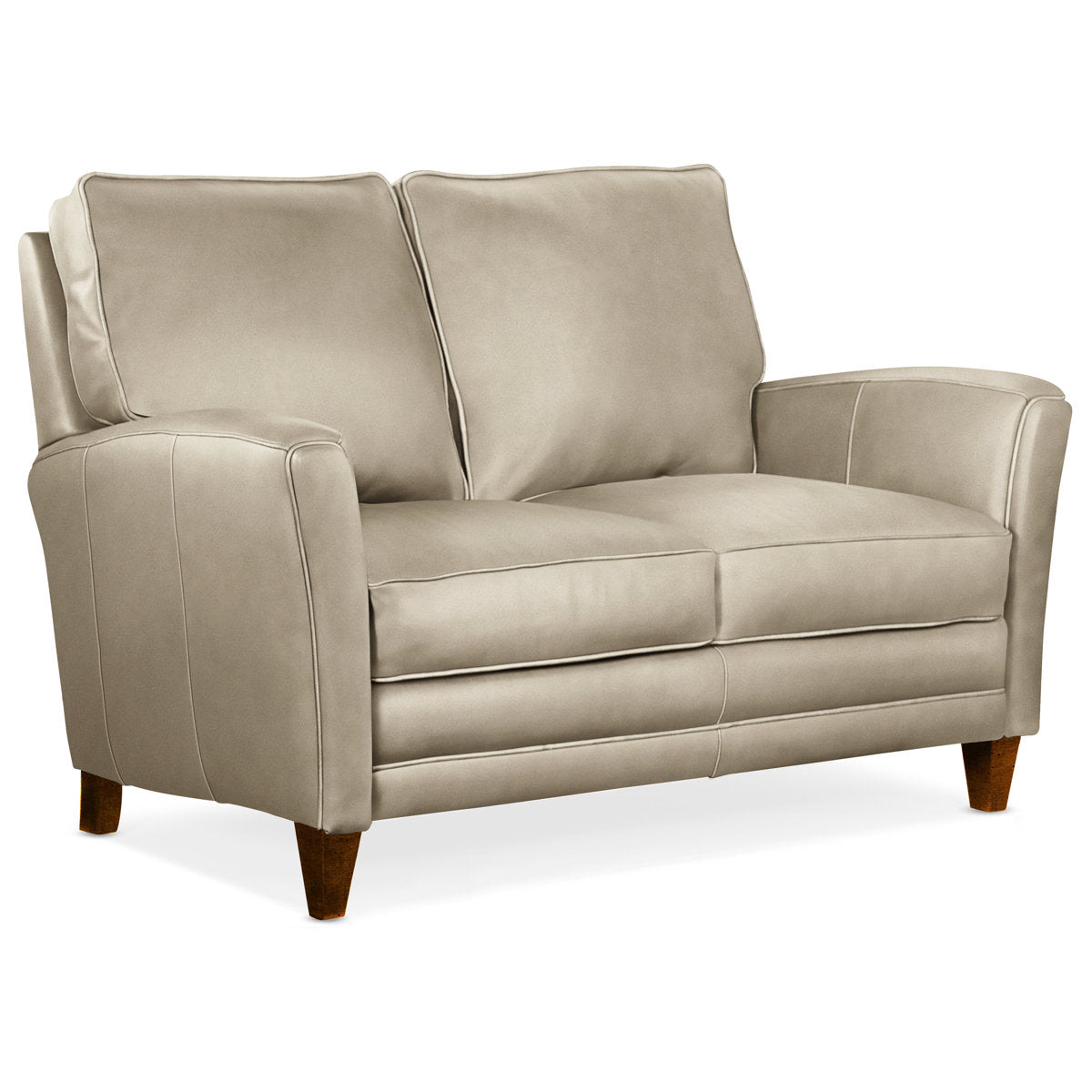 Bradington Young 63 Genuine Leather Flared Arm Loveseat